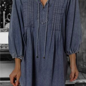 Blue Denim Tunic Dress size Medium